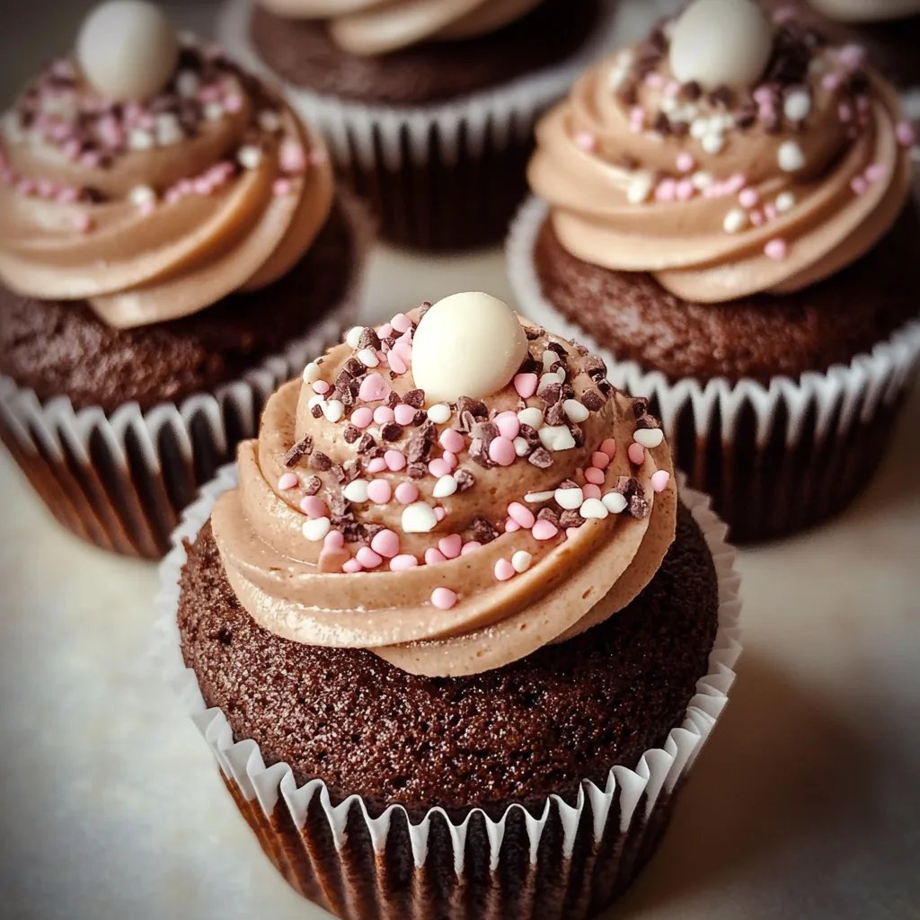 Hot Chocolate Cupcakes
