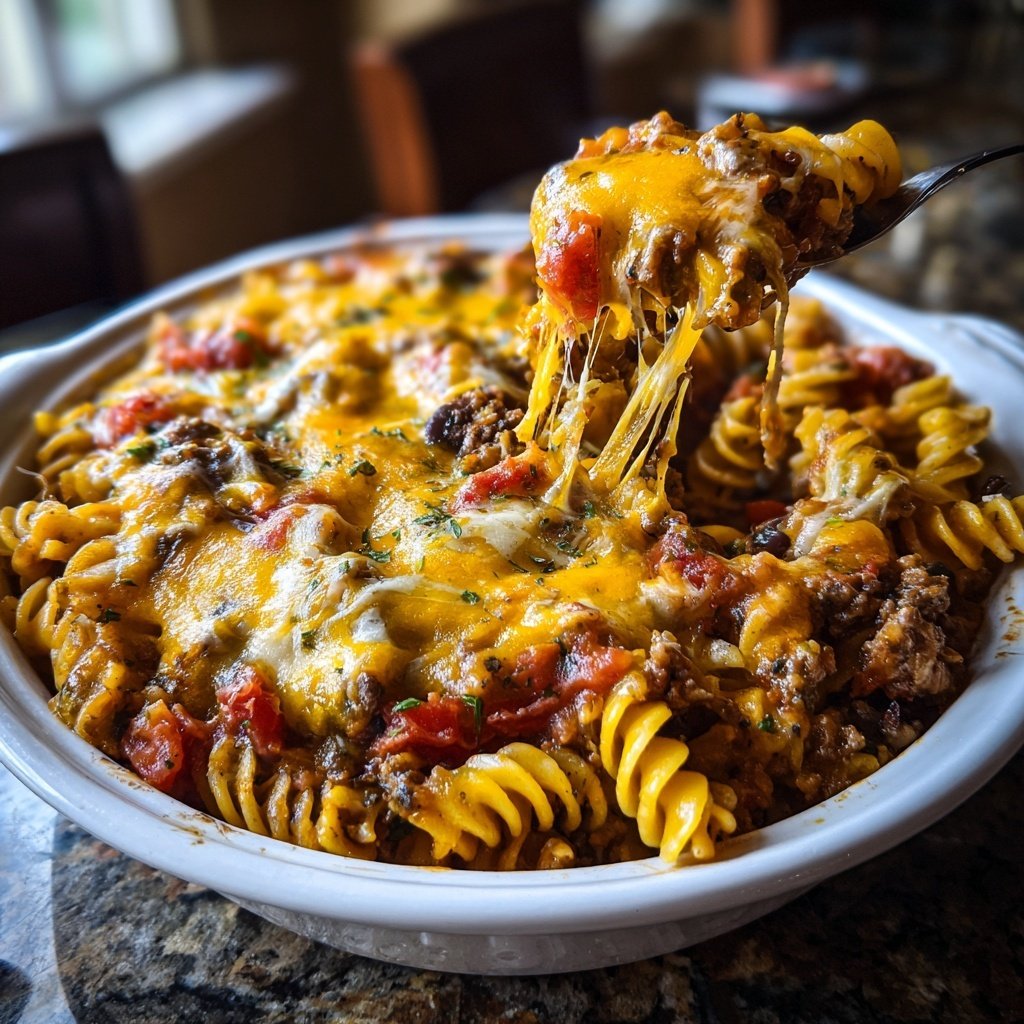 Mouthwatering Taco Pasta Casserole