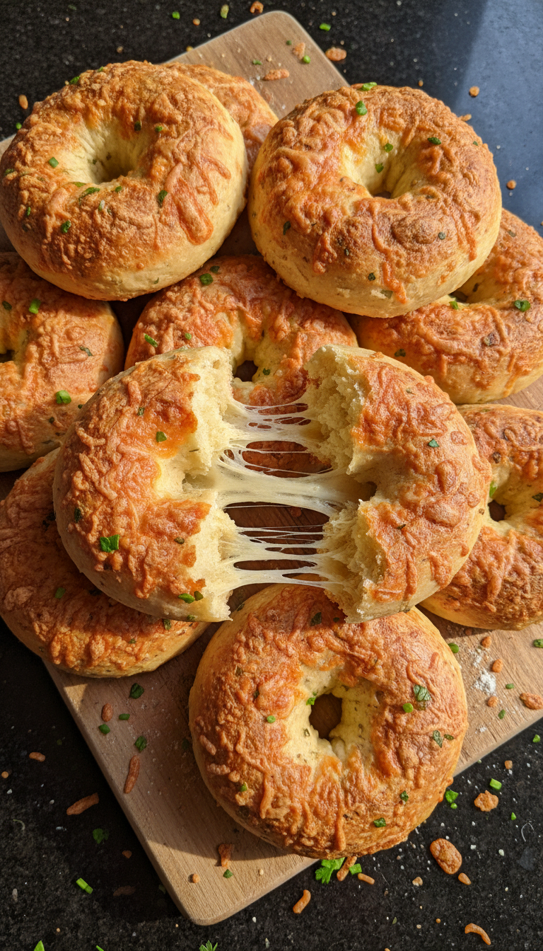 Pepper Jack Cottage Bagels