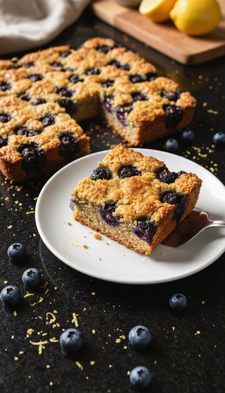 Lemon Blueberry Oatmeal Bake