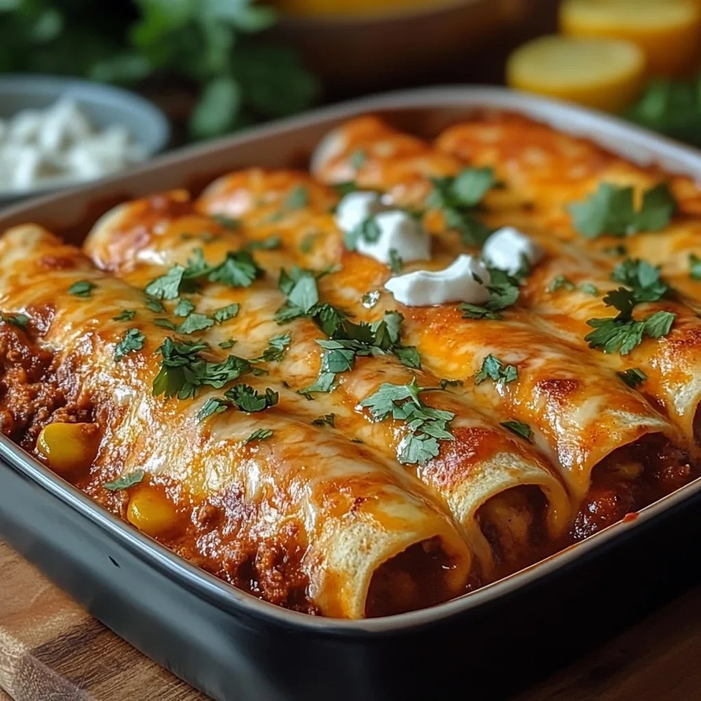 Easy Cheesy Ground Beef Enchiladas: An Amazing Ultimate Recipe
