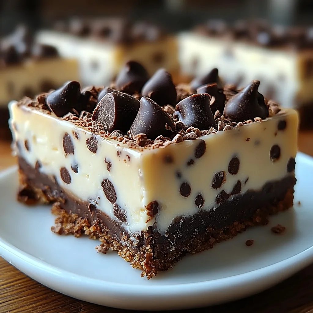 Easy No-Bake Chocolate Chip Cheesecake Bars: An Amazing Ultimate Recipe