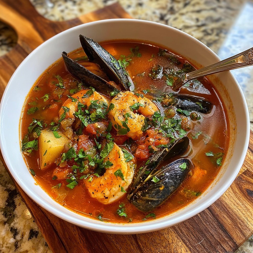 Classic Cioppino Seafood Stew