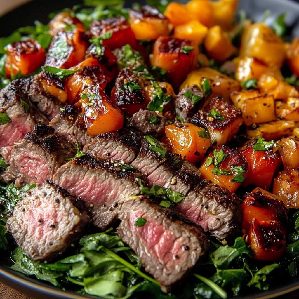 Fall Harvest Steak Salad