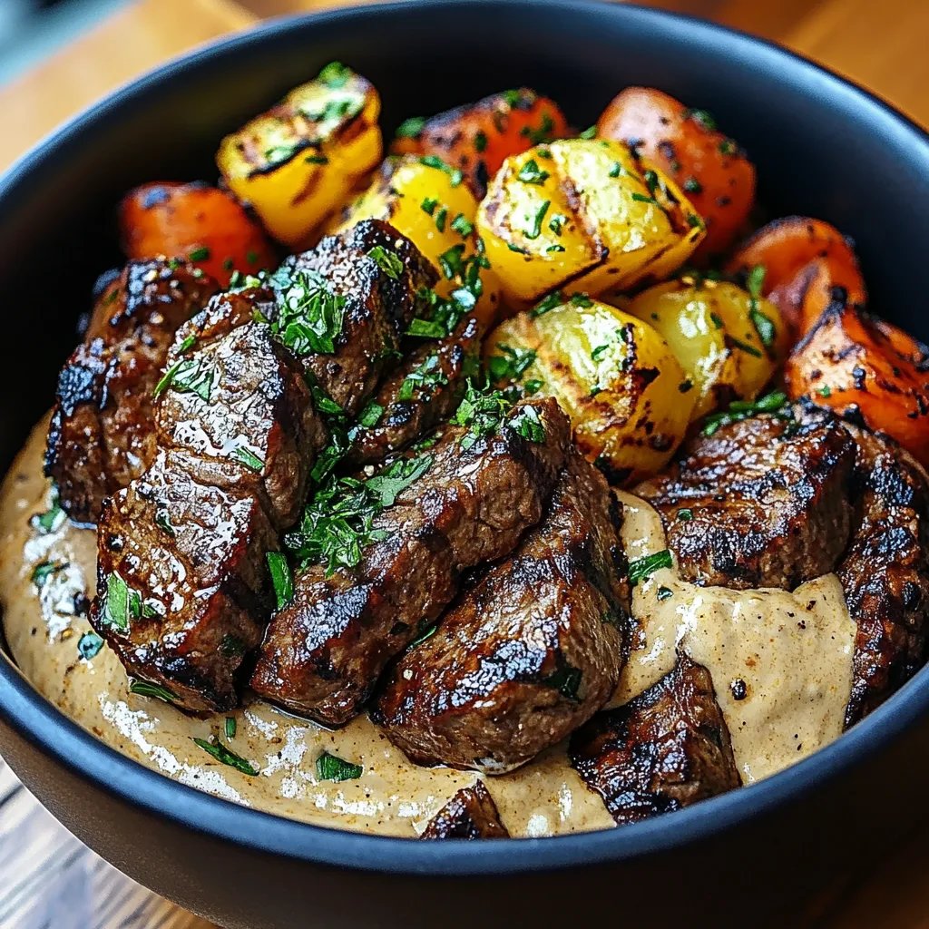 Grilled Steak Bowl w/ Creamy Sauce: An Amazing Ultimate Recipe