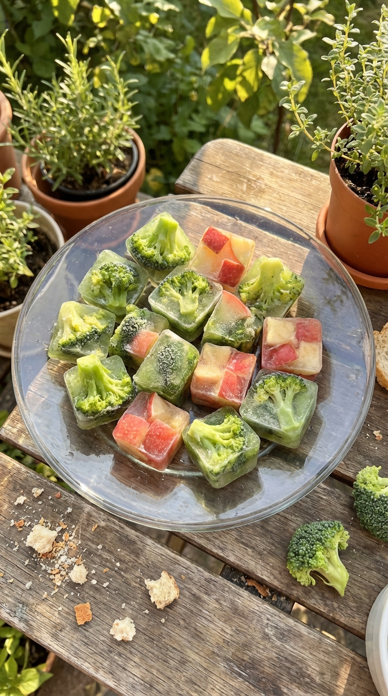 Wholesome Broccoli Apple Iced Cubes