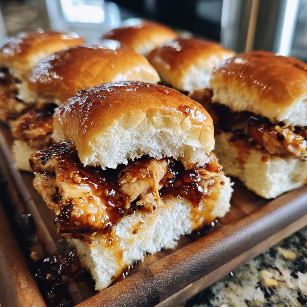 Honey Garlic Chicken Sliders