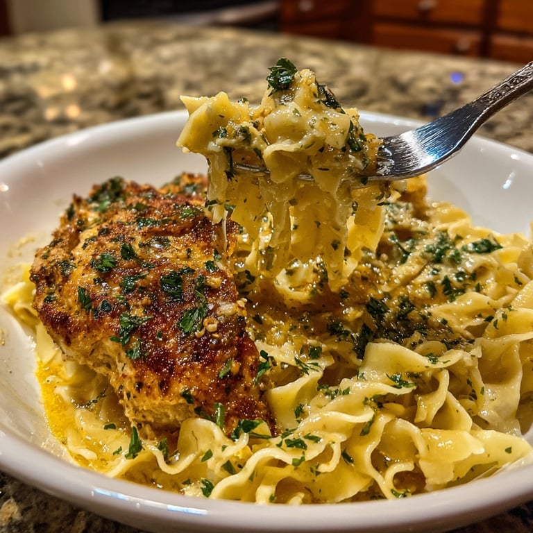 Chicken with Buttered Noodles