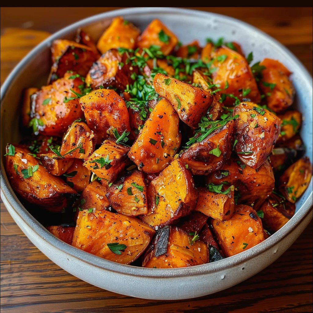 Easy Honey Roasted Sweet Potatoes