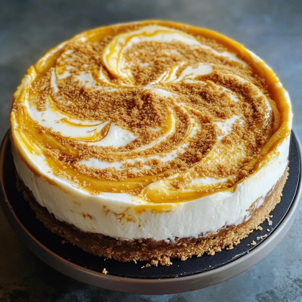 Pumpkin Swirl Cheesecake