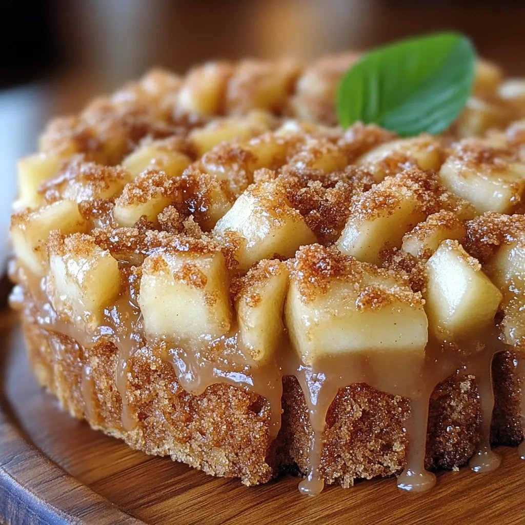 Apple Crumb Cake w/ Cinnamon Apple Drizzle: An Amazing Ultimate Recipe