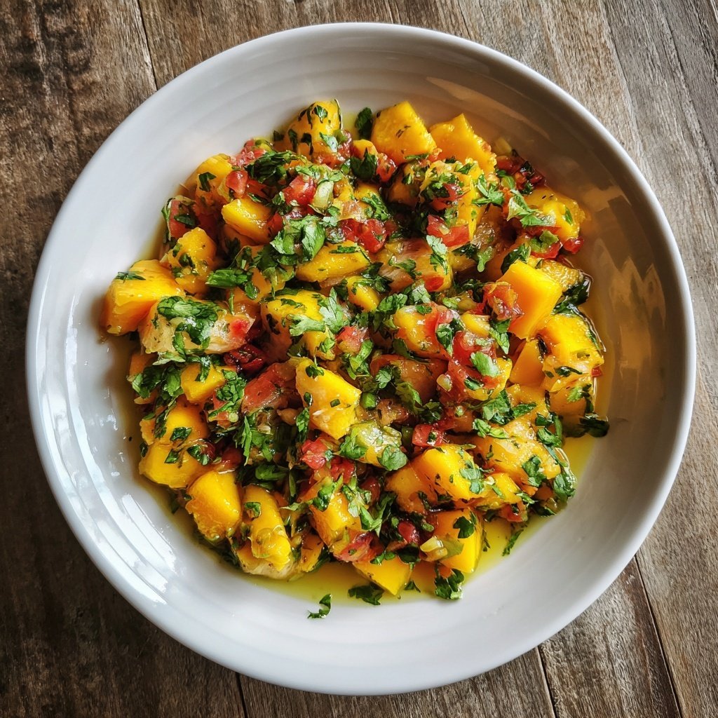 Mango Salsa with Grilled Fish