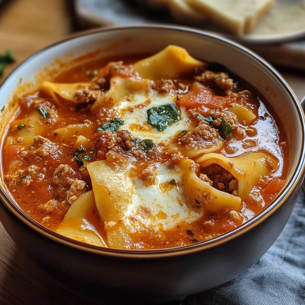 Spicy Lasagna Soup