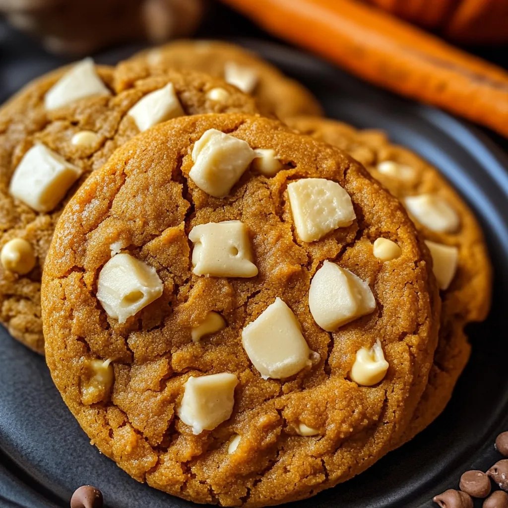 Pumpkin White Chocolate Chip Cookies
