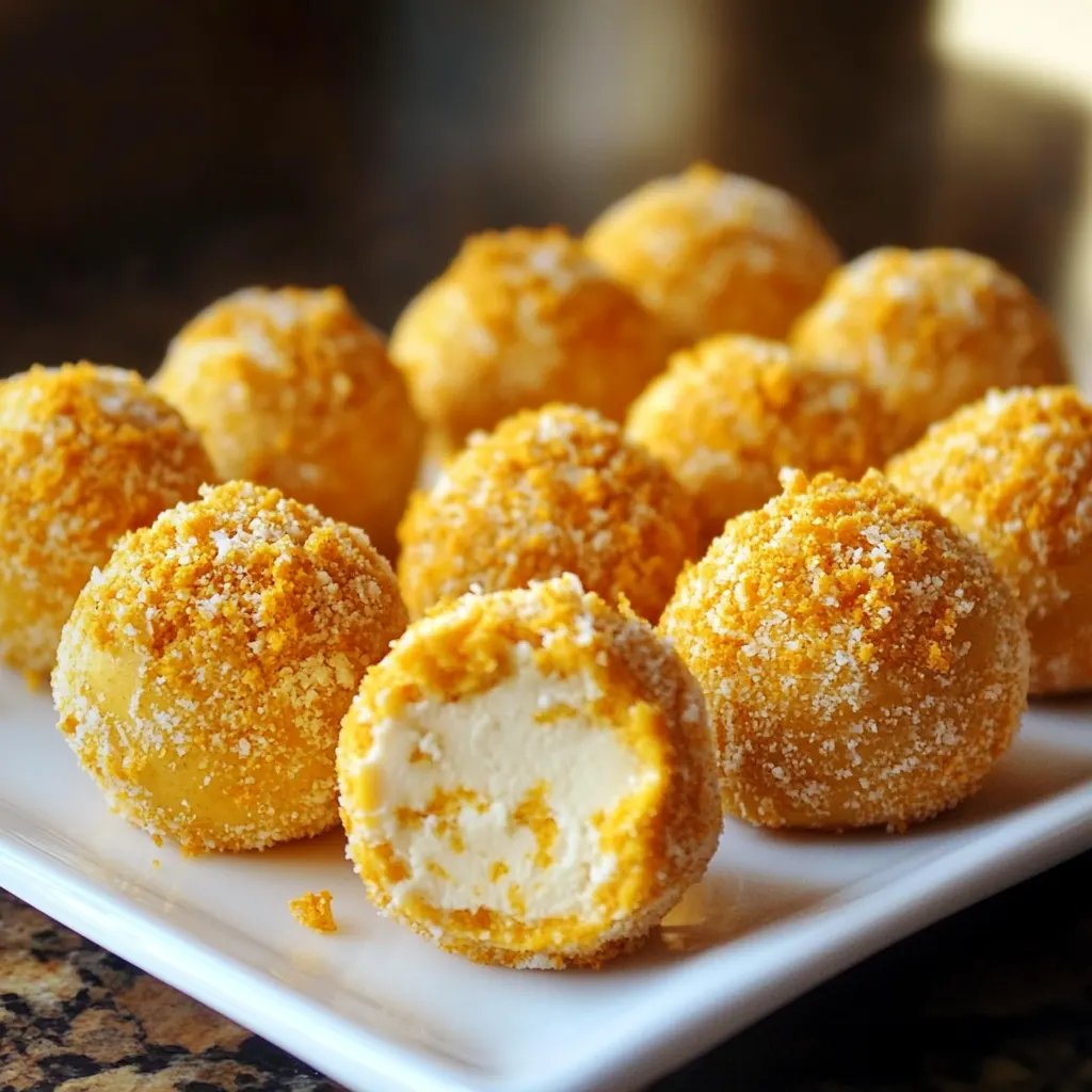 Easy No Bake Pumpkin Cheesecake Balls