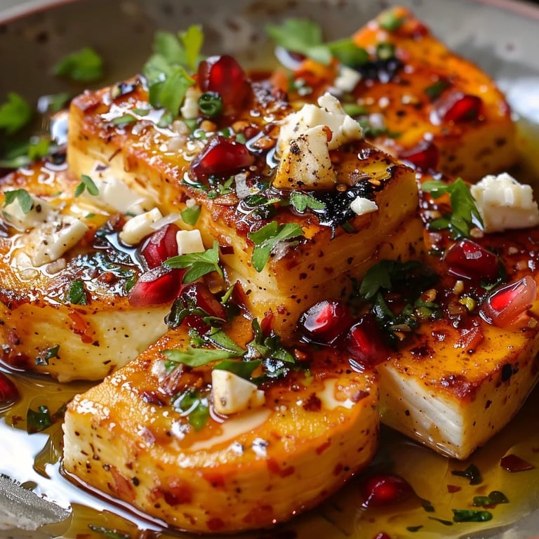 Baked Feta with Pomegranate & Honey