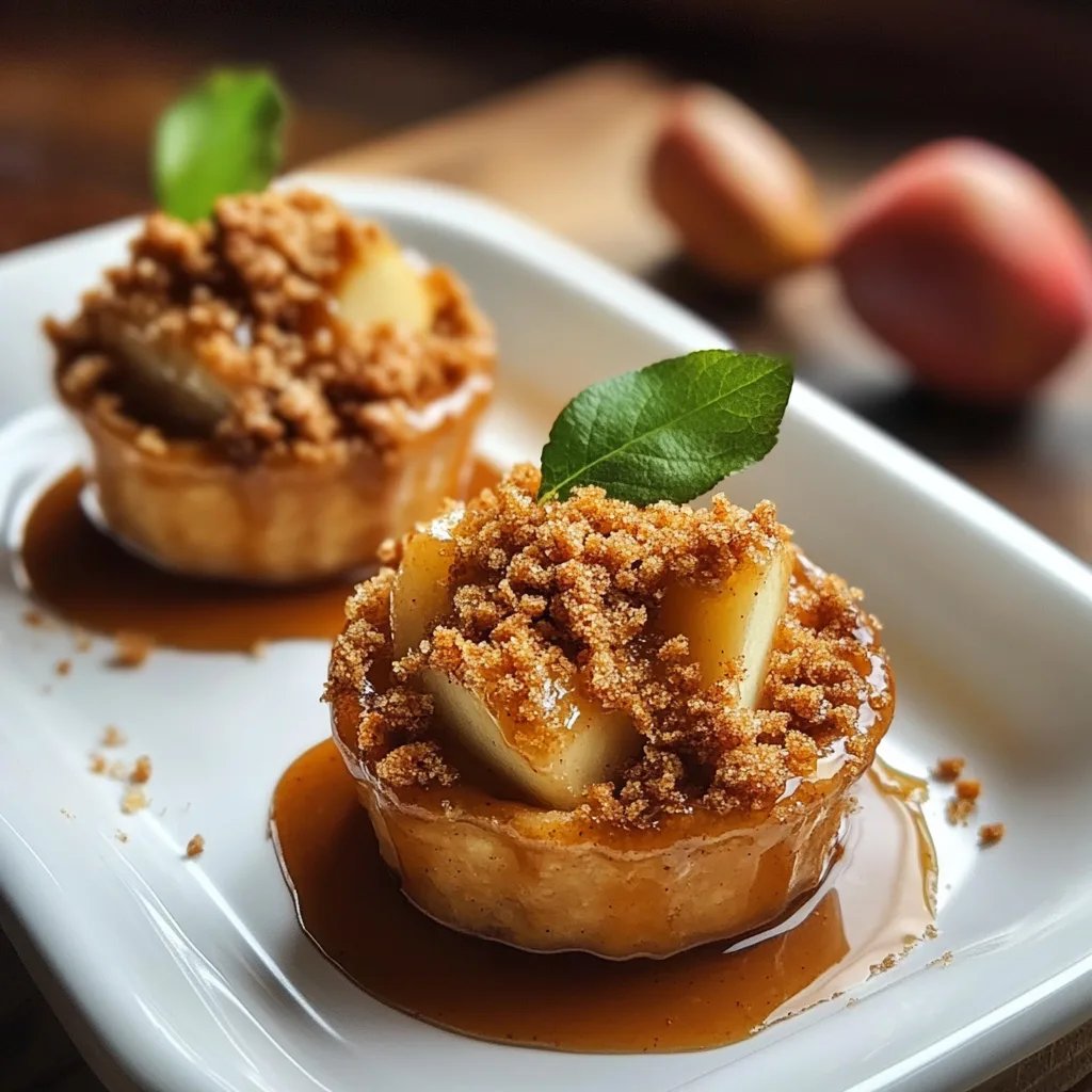 Mini Apple Crumbles with Cinnamon