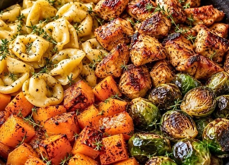 Chicken Tortellini with Roasted Veggies