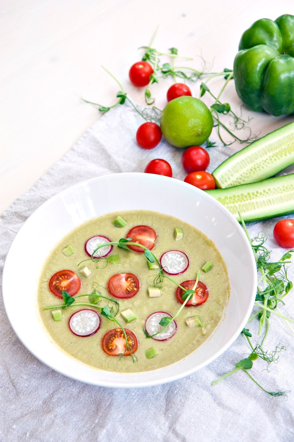 Swamp Gazpacho (The Creepy 15-Minute No-Cook Halloween Soup) 3 Swamp gazpacho ingredients
