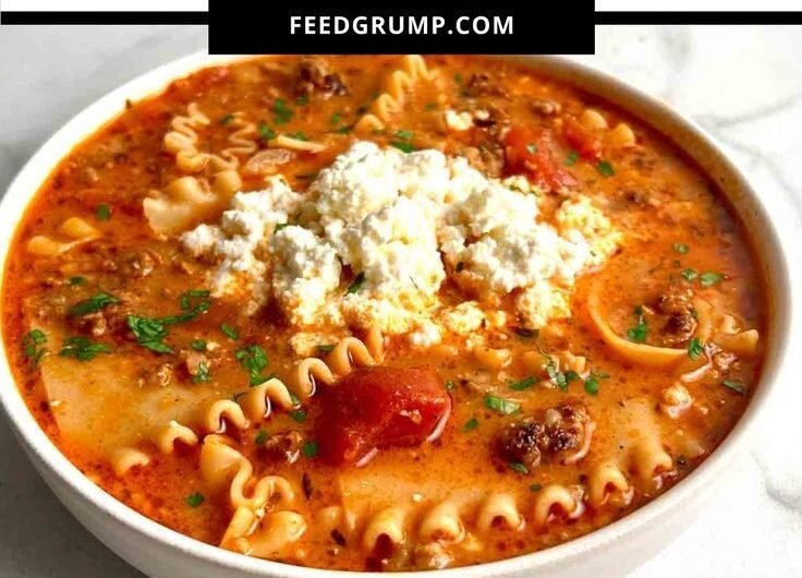 Easy Lasagna Soup