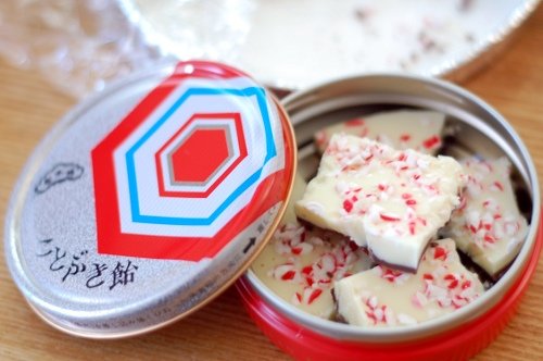 Easy Peppermint Bark (Dark Chocolate, White Chocolate, and Crushed Candy Canes) 2 Broken pieces of easy peppermint bark with dark chocolate, white chocolate, and crushed red and white candy canes on top, stacked on a plate.