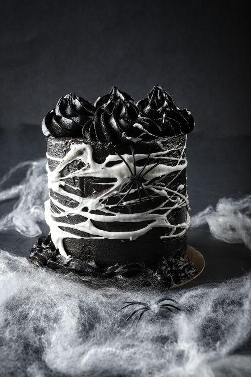 Halloween Spider Web Cookie Cake