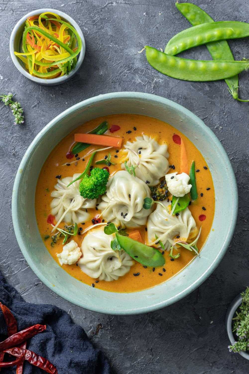 Coconut Curry Dumpling Soup