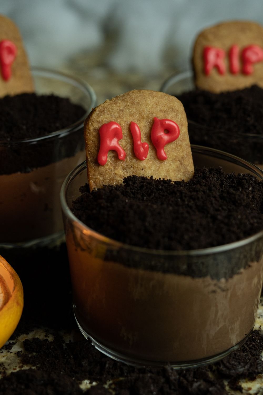 Spooky Caramel Apples (The 30-Minute Halloween Treat) 9 Spooky Graveyard Dirt Cups