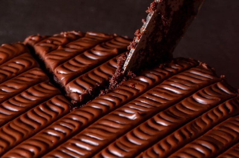 Spooky Chocolate Dot Cake