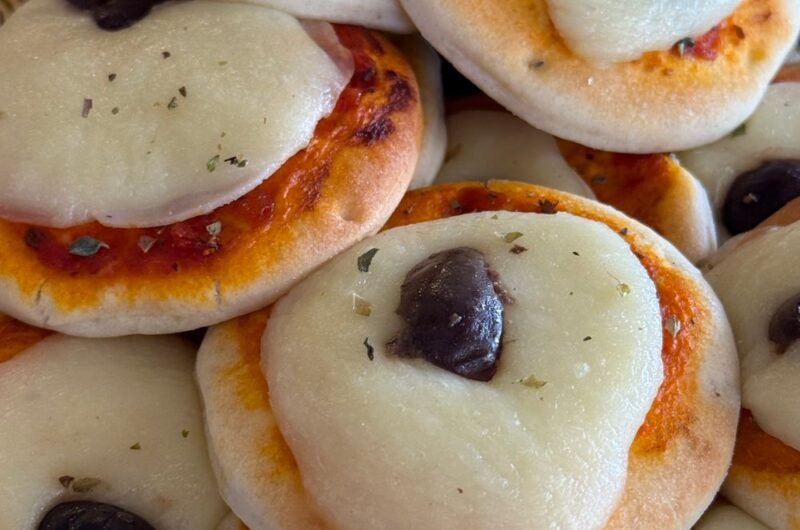 Air Fryer Ghost Mini Pizzas