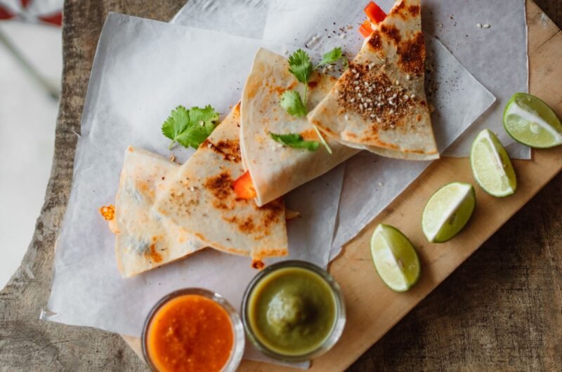 Jack-o'-Lantern Quesadillas (The Spooky 25-Minute Halloween Quesadillas)