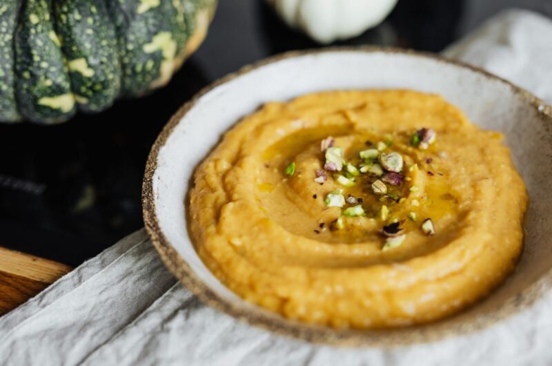 Spooky Pumpkin Hummus