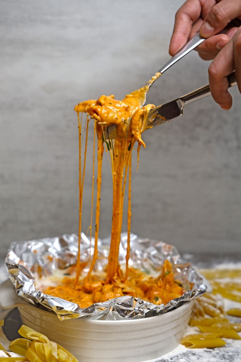 Creamy Pumpkin Burrata Baked Ziti (The Spooky 40-Minute Halloween Pasta Bake) 4 Creamy Pumpkin Burrata Baked Ziti (The Spooky 40-Minute Halloween Pasta Bake)