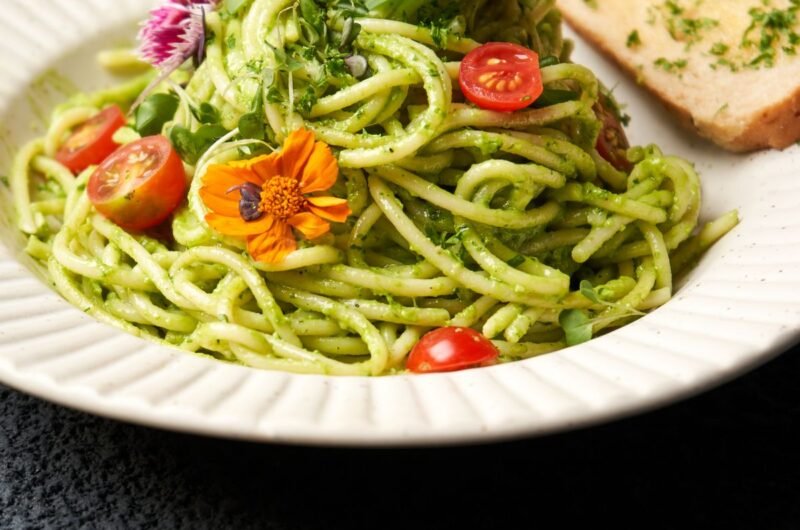 Slime Green Pesto Pasta