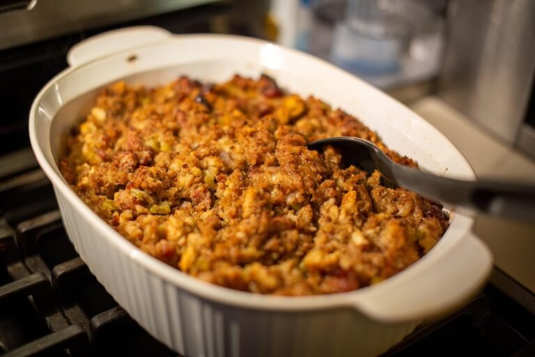 Sausage & Herb Bread Stuffing (The Make-Ahead 60-Minute Thanksgiving Side)