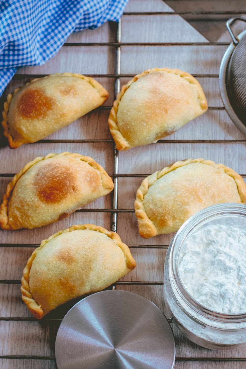 Cutting jack-o'-lantern faces into hand pie crusts