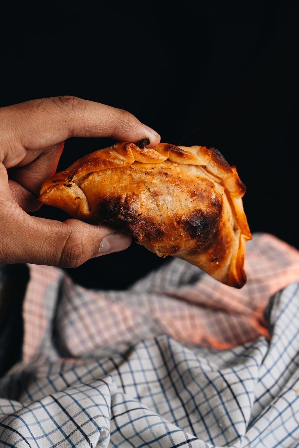 Golden air fried pumpkin hand pies