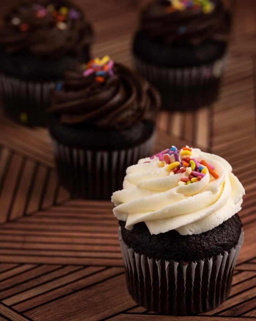 Dark chocolate cupcakes