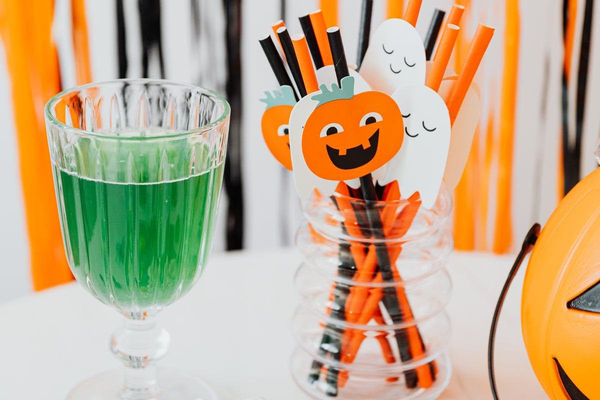 Witches Brew Punch (The Spooky 10-Minute Halloween Party Punch) 3 Witches Brew Punch served at a Halloween party