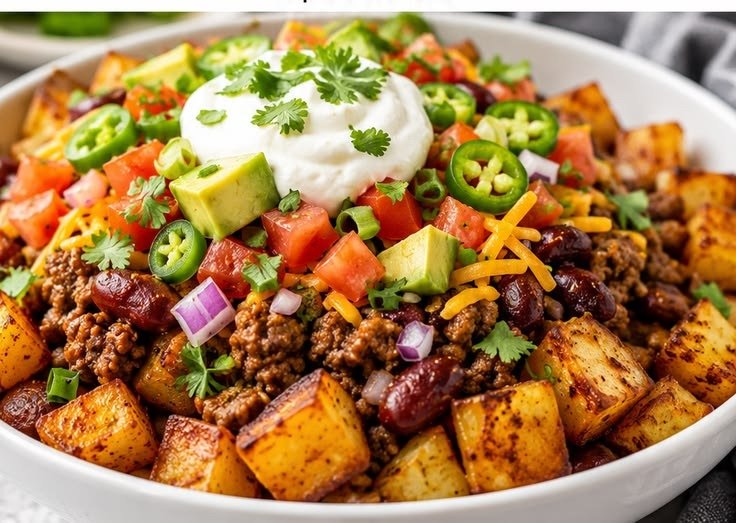 Loaded Potato Taco Bowl 2 Loaded Potato Taco Bowl